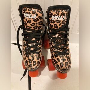 Impala Leopard Print Rollerblades